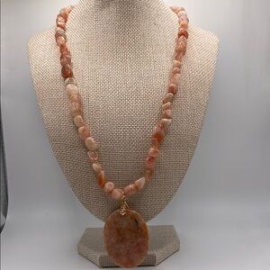 Elegant Montana Sunstone Beaded Necklace